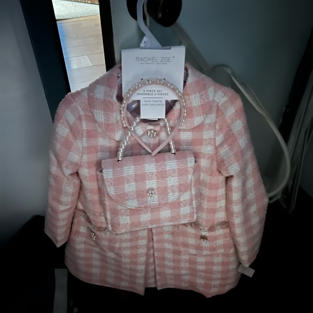 Rachel Zoe Pink and White Blazer